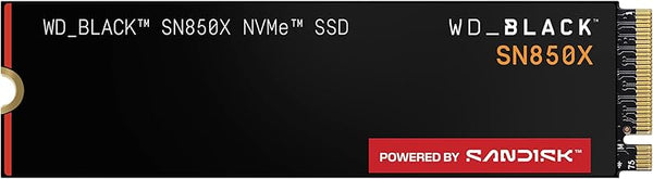 WD_BLACK SN850X NVMe SSD 4TB (Up to 7,300 MB/s read speed, Up to 6,600 MB/s write speed, M.2 2280, PCIe Gen4, Gaming Storage Expansion, High Performance Internal solid state drive) POWERED BY SANDISK